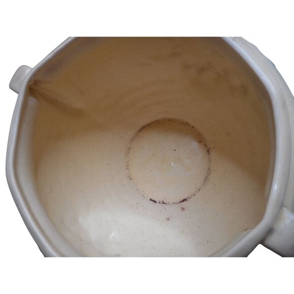 Vtg Hull Art Pottery 1940s WATER LILY Hull USA Jardinière Planter apricot walnut - Picture 5 of 7